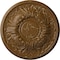 Ekena Millwork Wakefield Ceiling Medallion (Fits Canopies up to 3 5/8"), 11 3/4"OD x 1 1/4"P, Smokey Topaz Crackle CM11WASTC - alternate 1